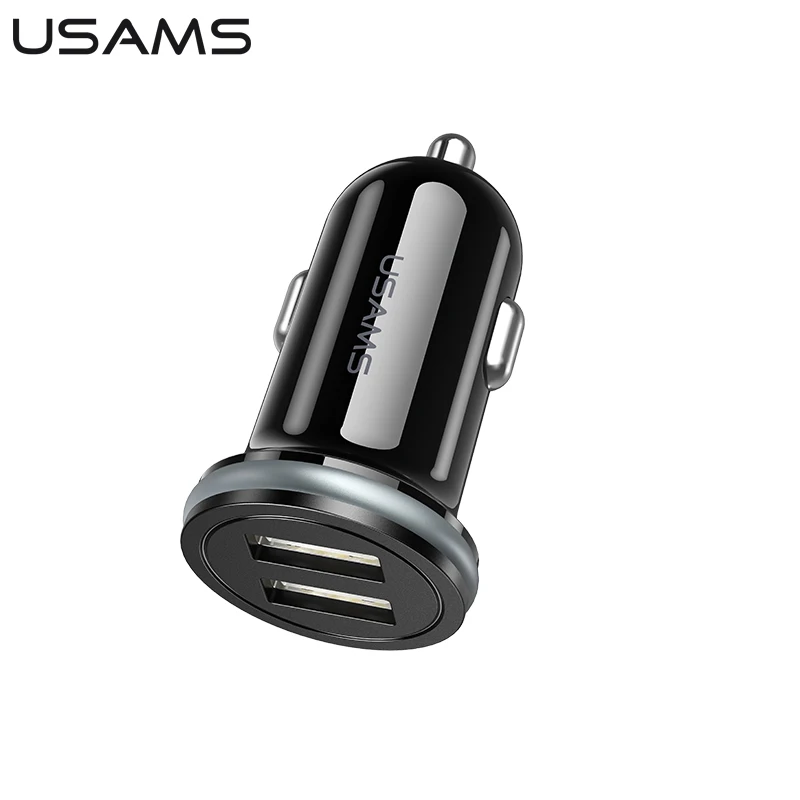 Usams Smart 3 1a 2 4a Max Output Mini Car Charger 2 Port Usb Fast