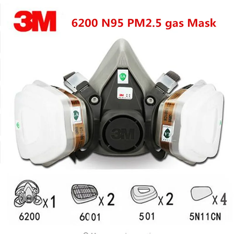 9 in 1 Suit 3M Half Face Gas Mask Respirator Painting Spraying Dust Mask 6200 N95 PM2.5 gas Mask High quality 11.14
9 in 1 Suit 3M Half Face Gas Mask Respirator Painting Spraying Dust Mask 6200 N95 PM2.5 gas Mask High quality 11.14