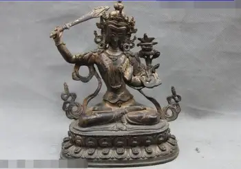 Free shipping S03417 Tibet Buddhism Copper Bronze Manjusri Manjushri Kwan-yin Guan Yin Buddha Statue
Free shipping S03417 Tibet Buddhism Copper Bronze Manjusri Manjushri Kwan-yin Guan Yin Buddha Statue