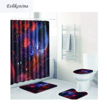 Free Shipping 4pcs Red Trees Forest Banyo Paspas Bathroom Carpet Toilet Bath Mats Set Non Slip Tapis Salle De Bain Alfombra Bano
Free Shipping 4pcs Red Trees Forest Banyo Paspas Bathroom Carpet Toilet Bath Mats Set Non Slip Tapis Salle De Bain Alfombra Bano