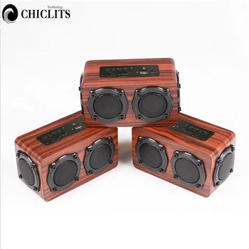 Wooden Stereo Bluetooth Speaker Portable Wireless Hifi Subwoofer Sound Box Support FM MP3 Built-in Microphone
Wooden Stereo Bluetooth Speaker Portable Wireless Hifi Subwoofer Sound Box Support FM MP3 Built-in Microphone