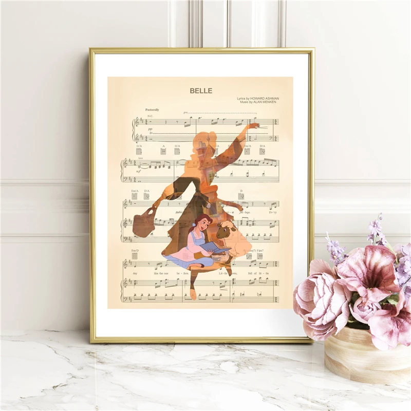 Beauty And The Beast Belle Sheet Music Wall Art Canvas Posters Prints Painting Wall Pictures For Bedroom Home Decor Accessories
Beauty And The Beast Belle Sheet Music Wall Art Canvas Posters Prints Painting Wall Pictures For Bedroom Home Decor Accessories