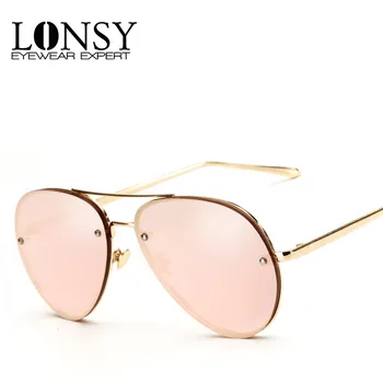 LONSY 2017 New Metal Frame Women Fashion Twin-Beams Goggles Sunglasses Women Brand Design Sunglasses Mirror Glasses UV400
LONSY 2017 New Metal Frame Women Fashion Twin-Beams Goggles Sunglasses Women Brand Design Sunglasses Mirror Glasses UV400