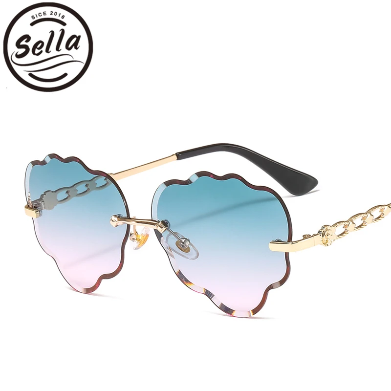 Sella New Arrival Trending Ocean Color Gradient Lens Rimless Sunglasses Curve Cutting Rim Purple Vintage Fashion Sun Glasses
Sella New Arrival Trending Ocean Color Gradient Lens Rimless Sunglasses Curve Cutting Rim Purple Vintage Fashion Sun Glasses