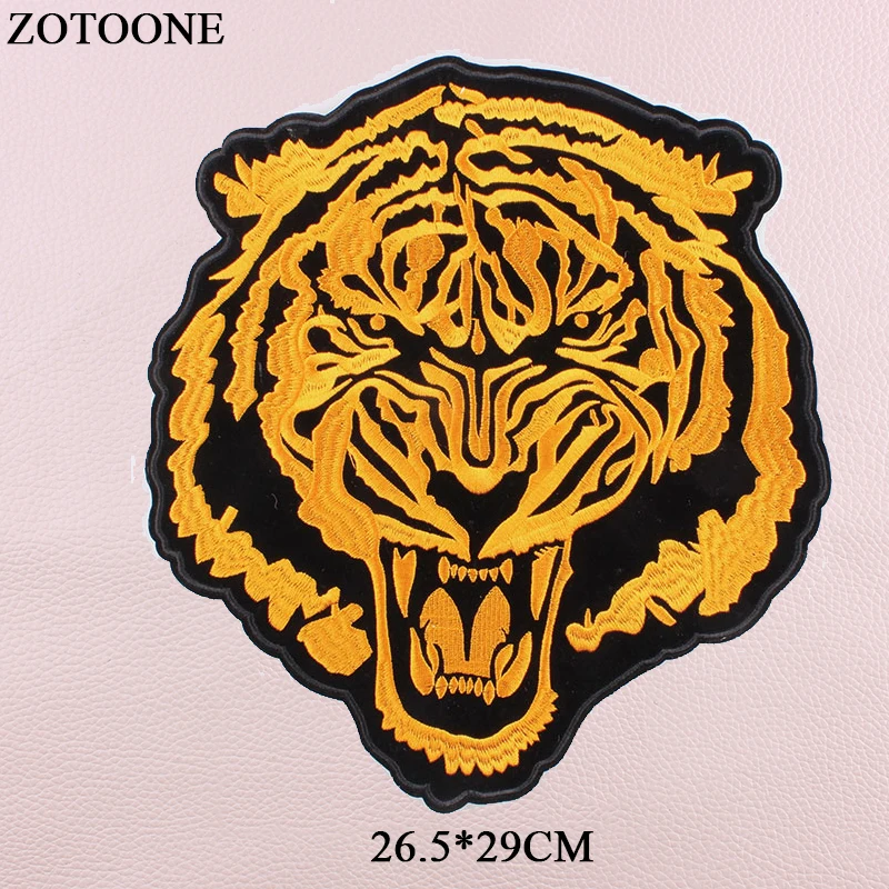 ZOTOONE Iron On Big Tiger Patches For Clothing Jacket Jeans Appliqued Heat Transfer Animal Patches Applications For Clothes E
ZOTOONE Iron On Big Tiger Patches For Clothing Jacket Jeans Appliqued Heat Transfer Animal Patches Applications For Clothes E
