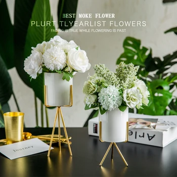 Modern Ceramic Vase+Artificial Flower Set Decor Home Furnishing Decoration Craft Livingroom Fake Flower Pot Ornaments Decoration
Modern Ceramic Vase+Artificial Flower Set Decor Home Furnishing Decoration Craft Livingroom Fake Flower Pot Ornaments Decoration