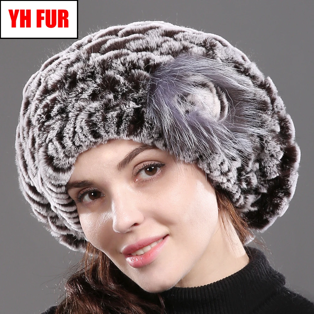 New Women Real 100% Natural Rex Rabbit Fur Beret Hats Winter Warm Rex Rabbit Fur Caps Lady Handmade Knitted Floral Beanies Cap
New Women Real 100% Natural Rex Rabbit Fur Beret Hats Winter Warm Rex Rabbit Fur Caps Lady Handmade Knitted Floral Beanies Cap