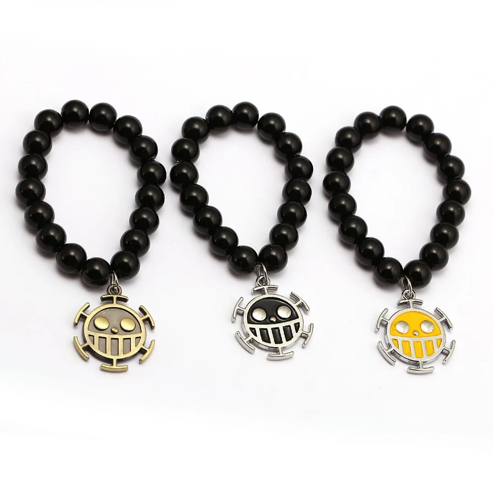 Anime ONE PIECE Trafalgar Law Logo Bracelets Natural Black Onyx Beads Bracelet Men Women Bangle Jewelry
Anime ONE PIECE Trafalgar Law Logo Bracelets Natural Black Onyx Beads Bracelet Men Women Bangle Jewelry