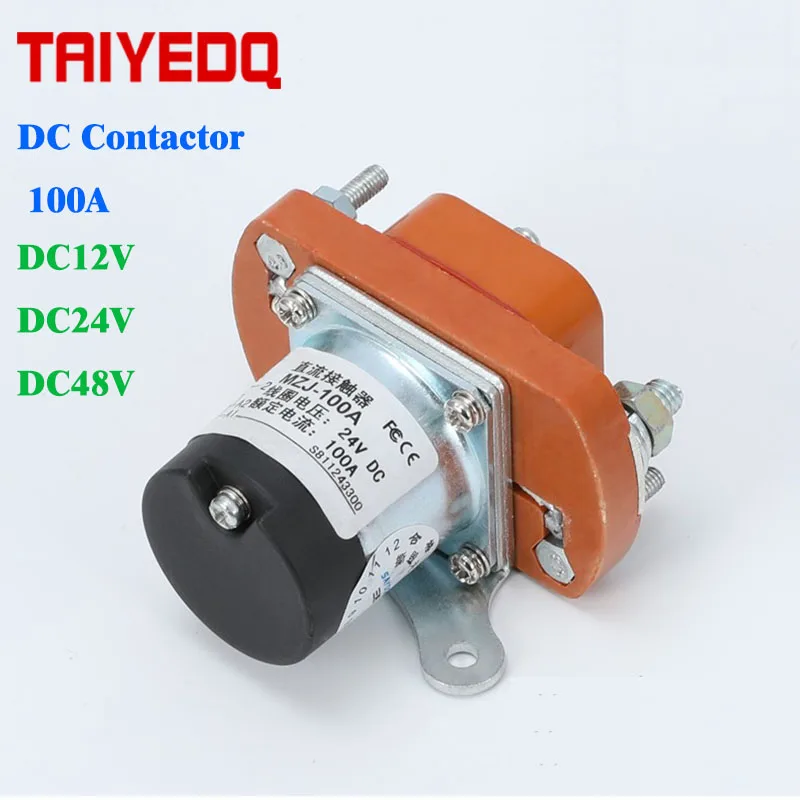 DC contactor MZJ-100A Electric Contactors 100A DC12V DC24V DC48V Contactor for electric vehicles DOUBLE coil
DC contactor MZJ-100A Electric Contactors 100A DC12V DC24V DC48V Contactor for electric vehicles DOUBLE coil