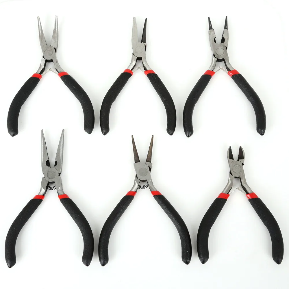 Black Metal Mini Jewelry Pliers Cutter Chain Round Bent Nose Beading Making Repair Tool Kit For DIY Jewelry Tool
Black Metal Mini Jewelry Pliers Cutter Chain Round Bent Nose Beading Making Repair Tool Kit For DIY Jewelry Tool