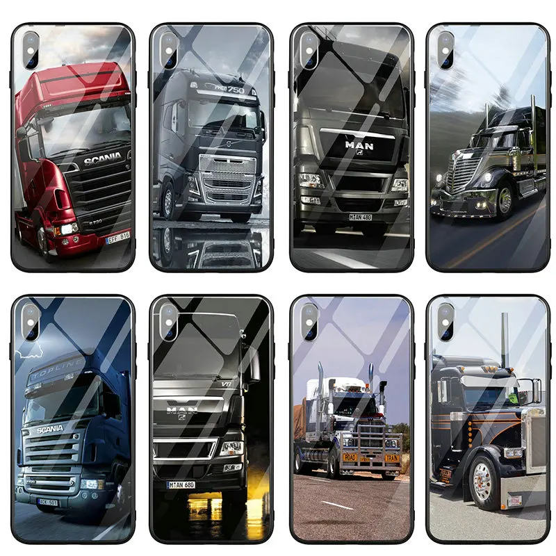 Tempered Glass Phone Cases Cover for iPhone 5 5S SE X XR XS Max 10 8 7 Plus 6 6S Plus Coque Bags Super Cool Heavy Truck Car
Tempered Glass Phone Cases Cover for iPhone 5 5S SE X XR XS Max 10 8 7 Plus 6 6S Plus Coque Bags Super Cool Heavy Truck Car