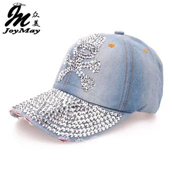 JoyMay Hat Cap Fashion Leisure Rhinestones Skull Jean Cotton CAPS Unisex Baseball Cap B071
JoyMay Hat Cap Fashion Leisure Rhinestones Skull Jean Cotton CAPS Unisex Baseball Cap B071