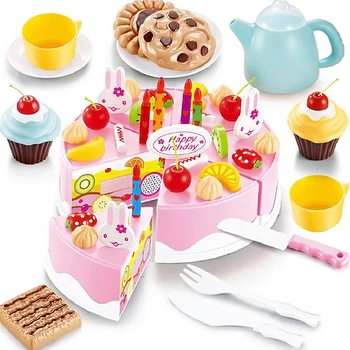 54 Pcs Simulation DIY Cutting Fruit Birthday Cake Food Kitchen Pretend Play House Toys Cocina De Juguete Set Girls Kids Children 
54 Pcs Simulation DIY Cutting Fruit Birthday Cake Food Kitchen Pretend Play House Toys Cocina De Juguete Set Girls Kids Children