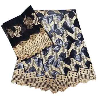 Popular bazin riche getzner riche fabric brocade jacquard fabric cotton with beads with 2 yards tulle lace JA81-1
Popular bazin riche getzner riche fabric brocade jacquard fabric cotton with beads with 2 yards tulle lace JA81-1