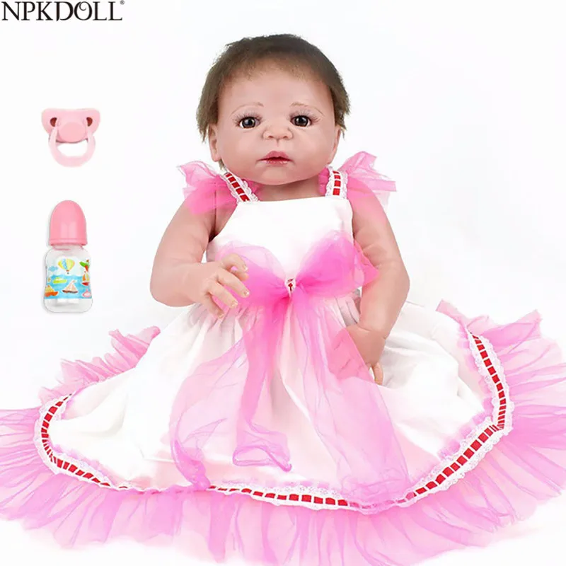 NPKDOLL 22 inch 55cm Full Vinyl Silicone Reborn Baby Dolls Lifelike Kids Reborn Babies Realistic Princess Girls Toy Bonecas
NPKDOLL 22 inch 55cm Full Vinyl Silicone Reborn Baby Dolls Lifelike Kids Reborn Babies Realistic Princess Girls Toy Bonecas