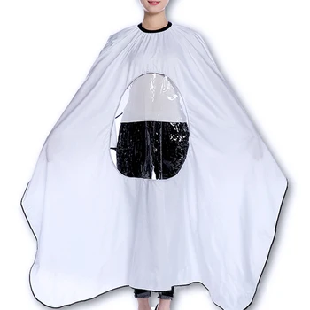 146cm*120cm Salon Hair Barber Waterproof Cape Wrap Hairdressing Styling Cutting Gown Apron with Viewing Window Oval Clear Cover
146cm*120cm Salon Hair Barber Waterproof Cape Wrap Hairdressing Styling Cutting Gown Apron with Viewing Window Oval Clear Cover