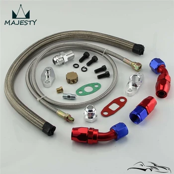 T3 T4 T3/T4 T70 T66 TO4E Turbo Oil Feed Line Oil Return Line Oil Drain Line Kit blue and red
T3 T4 T3/T4 T70 T66 TO4E Turbo Oil Feed Line Oil Return Line Oil Drain Line Kit blue and red