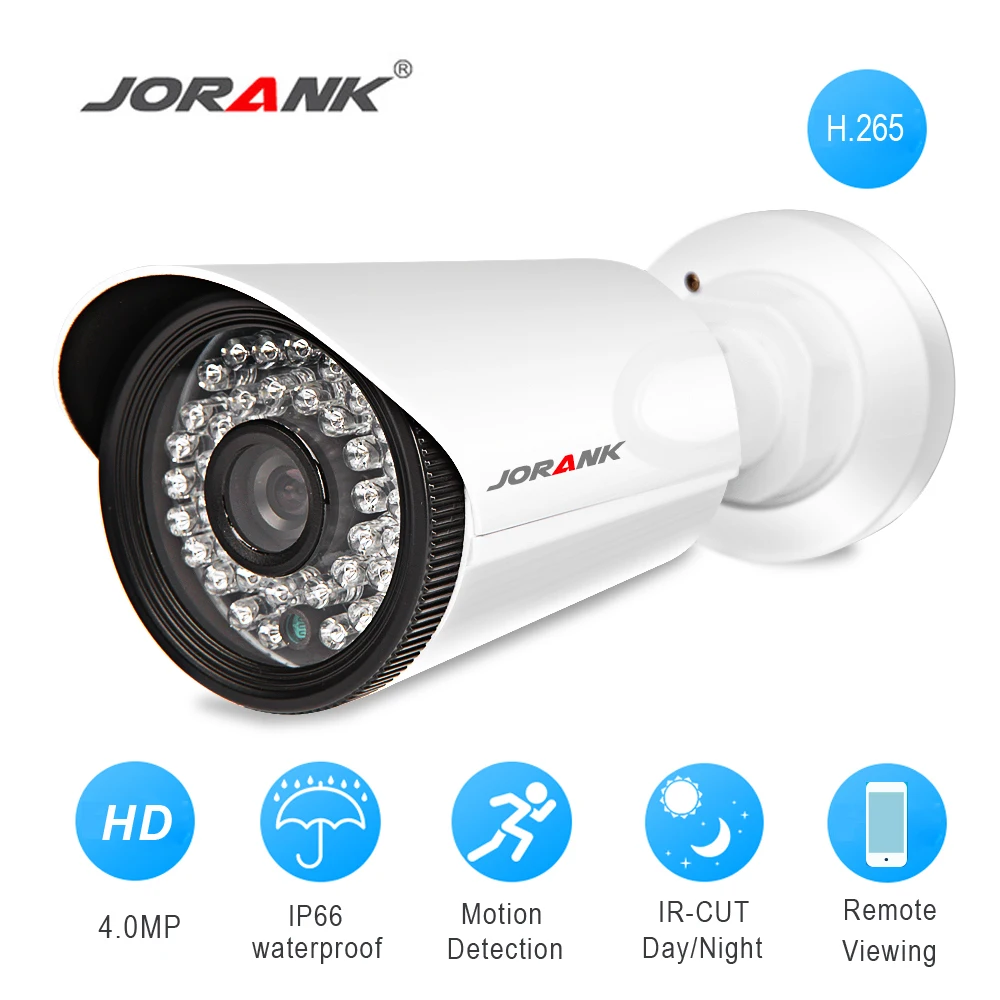 Камера видеонаблюдения JORANK широкоугольная IP-камера 3 6 мм 4 МП уведомления на e-mail