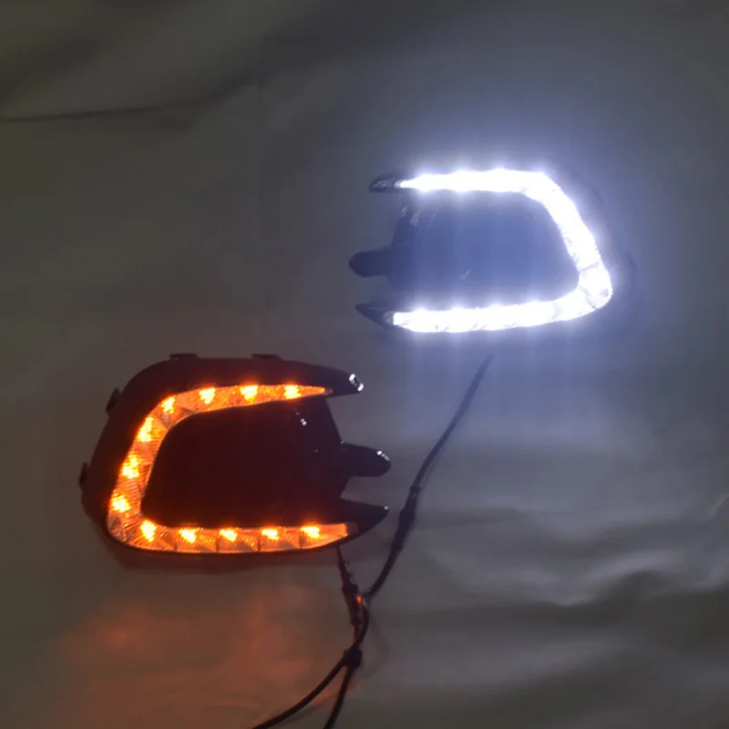 ShenLao Daytime Running Light LED DRL fog lamp Driving Yellow Turn lamp For Mitsubishi Pajero Sport Montero Sport 2013 2014 2015
ShenLao Daytime Running Light LED DRL fog lamp Driving Yellow Turn lamp For Mitsubishi Pajero Sport Montero Sport 2013 2014 2015