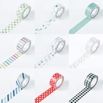Japanese Colorful Stripes and Dots Washi Tape Paper Adhesive Tape Masking Tape DIY Decorative Scrapbooking Diary Sticker Label
Japanese Colorful Stripes and Dots Washi Tape Paper Adhesive Tape Masking Tape DIY Decorative Scrapbooking Diary Sticker Label