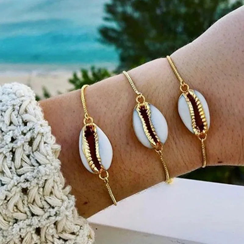 DIEZI 2018 New Bohemian Simple Shell Charm Bracelet Women Handmade Gold Color Chain Bracelets Jewelry Christmas Gift
DIEZI 2018 New Bohemian Simple Shell Charm Bracelet Women Handmade Gold Color Chain Bracelets Jewelry Christmas Gift