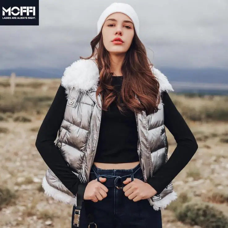 Autumn Winter Vest Women Waistcoat 2018 Female Sleeveless Jacket warm Silver metal color fashion Vest feminino 177076
Autumn Winter Vest Women Waistcoat 2018 Female Sleeveless Jacket warm Silver metal color fashion Vest feminino 177076