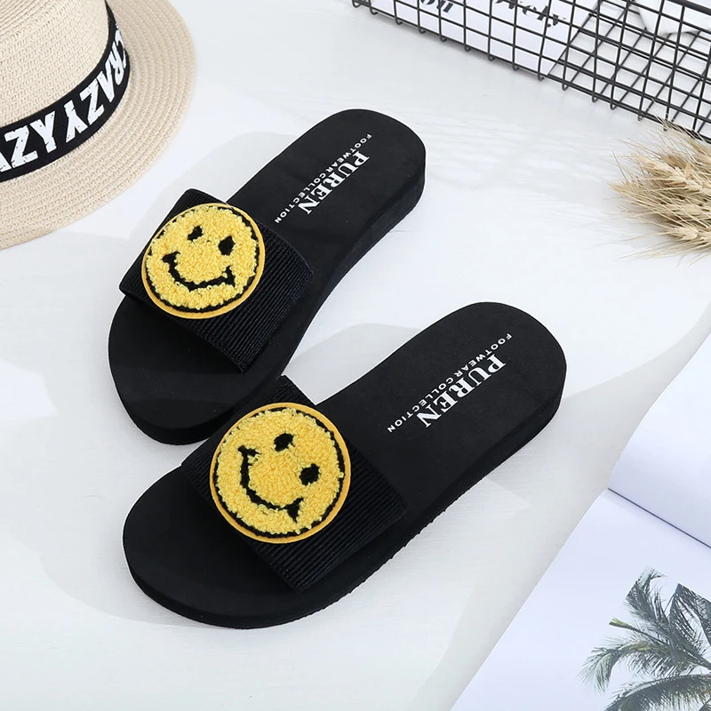 Women smile face Slipper Summer sandals Indoor Outdoor Casual Flip-flops Beach Shoes Platform Female Leisure Shoes for Women
Women smile face Slipper Summer sandals Indoor Outdoor Casual Flip-flops Beach Shoes Platform Female Leisure Shoes for Women