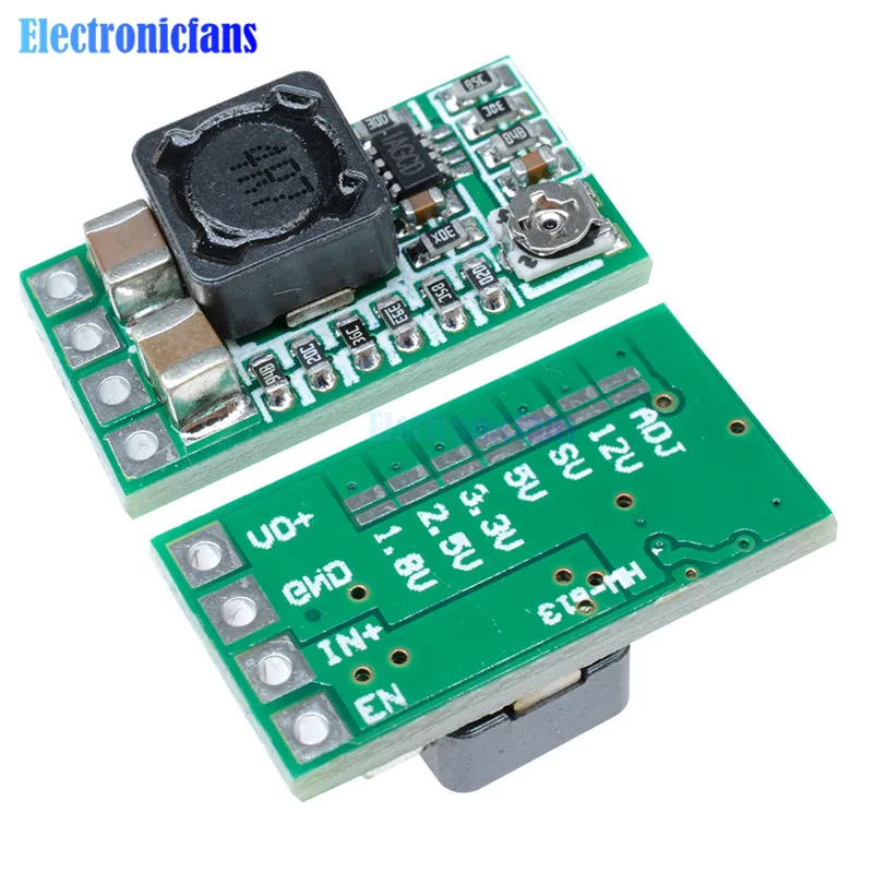 2Pcs Mini DC-DC 12-24V To 5V 3A Step Down Power Supply Module Voltage Buck Converter Adjustable 97.5% 1.8V 2.5V 3.3V 5V 9V 12V
2Pcs Mini DC-DC 12-24V To 5V 3A Step Down Power Supply Module Voltage Buck Converter Adjustable 97.5% 1.8V 2.5V 3.3V 5V 9V 12V
