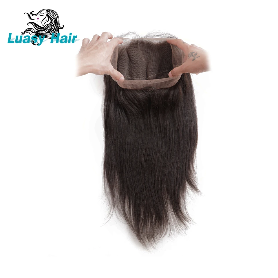 Luasy Peruvian Straight Hair 360 Lace Frontal Closure With Baby Hair Pre Plucked 100% Remy Human Hair Closure Bleached Knots
Luasy Peruvian Straight Hair 360 Lace Frontal Closure With Baby Hair Pre Plucked 100% Remy Human Hair Closure Bleached Knots