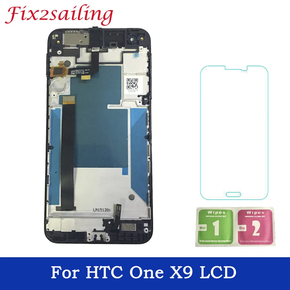 No Dead Pixels 5.5'' IPS Display For HTC One X9 LCD Touch Screen Digitizer Assembly Replacement with Frame
No Dead Pixels 5.5'' IPS Display For HTC One X9 LCD Touch Screen Digitizer Assembly Replacement with Frame