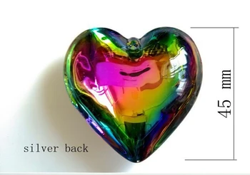 10pcs/Lot 45mm Rainbow Color Crystal Heart Suncather Chandelier Prism Part Pendant
10pcs/Lot 45mm Rainbow Color Crystal Heart Suncather Chandelier Prism Part Pendant