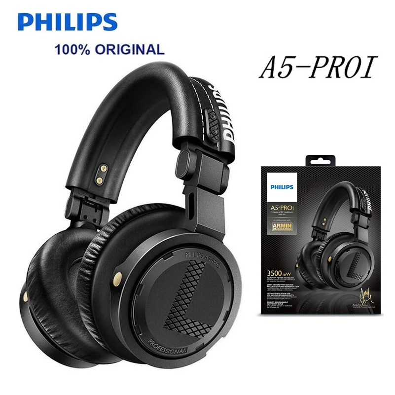 Professional Philips Original A5-PROI headphone Head Wearing Type earphone Wired Noise Reduction DJ Monitor DBB Music Headset
Professional Philips Original A5-PROI headphone Head Wearing Type earphone Wired Noise Reduction DJ Monitor DBB Music Headset
