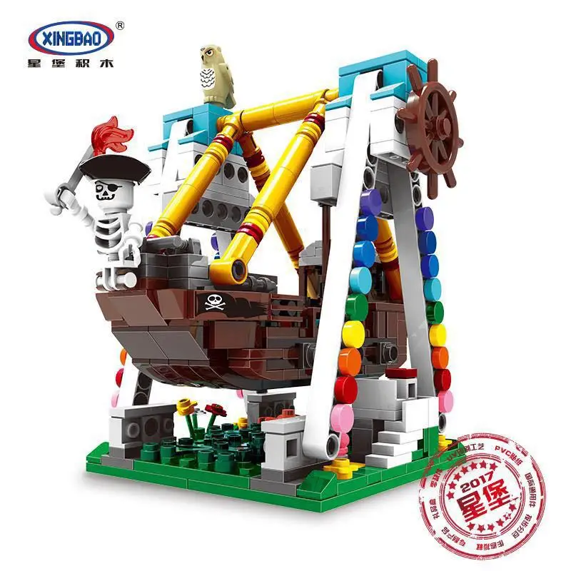 XingBao 01109 Colorful world Playground The Pirate Ship Set Building Blocks Kids Amusement Park Model Brick Toy Educational Gift
XingBao 01109 Colorful world Playground The Pirate Ship Set Building Blocks Kids Amusement Park Model Brick Toy Educational Gift