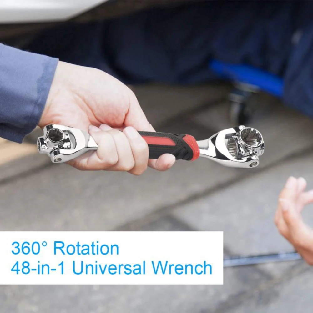 48-in-1 Tiger Wrench Hand Tools Socket Works with Spline Bolts Torx 360 Degree 6-Point Universial Furniture Car Repair Spanner
48-in-1 Tiger Wrench Hand Tools Socket Works with Spline Bolts Torx 360 Degree 6-Point Universial Furniture Car Repair Spanner