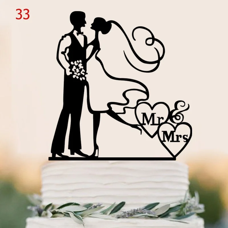 1 x Wedding Cake Topper Bride Groom Mr Mrs Wedding Decorations Acrylic Black Cake Toppers Mariage Party Supplies Adult Favors
1 x Wedding Cake Topper Bride Groom Mr Mrs Wedding Decorations Acrylic Black Cake Toppers Mariage Party Supplies Adult Favors