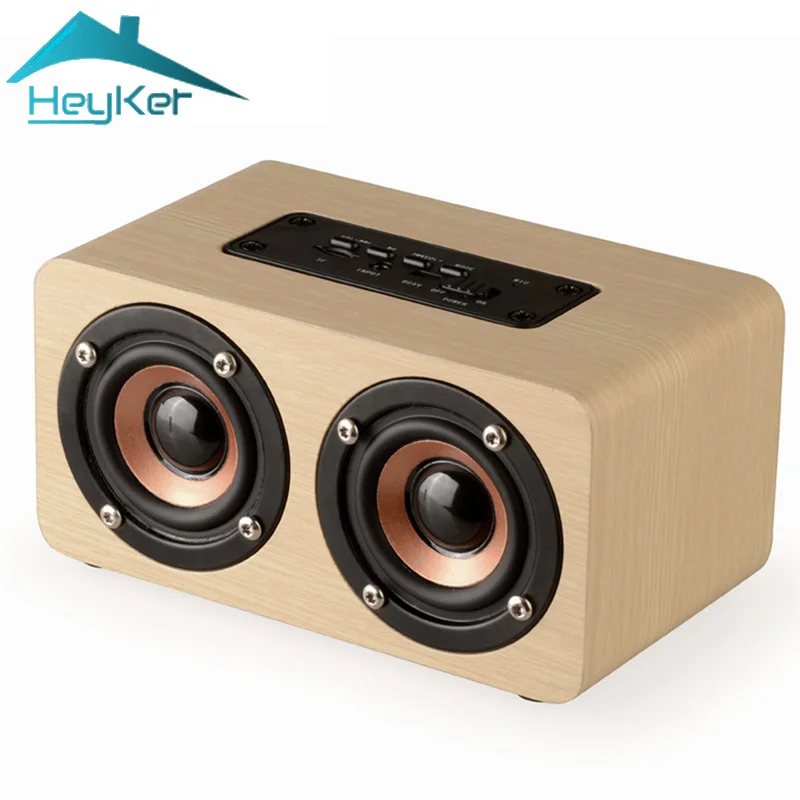 Mini Bluetooth Speaker Portable Blutooth 10W Bass Wireless Soundbar Wooden Speakers Subwoofer Support TF AUX Handsfree Boombox
Mini Bluetooth Speaker Portable Blutooth 10W Bass Wireless Soundbar Wooden Speakers Subwoofer Support TF AUX Handsfree Boombox