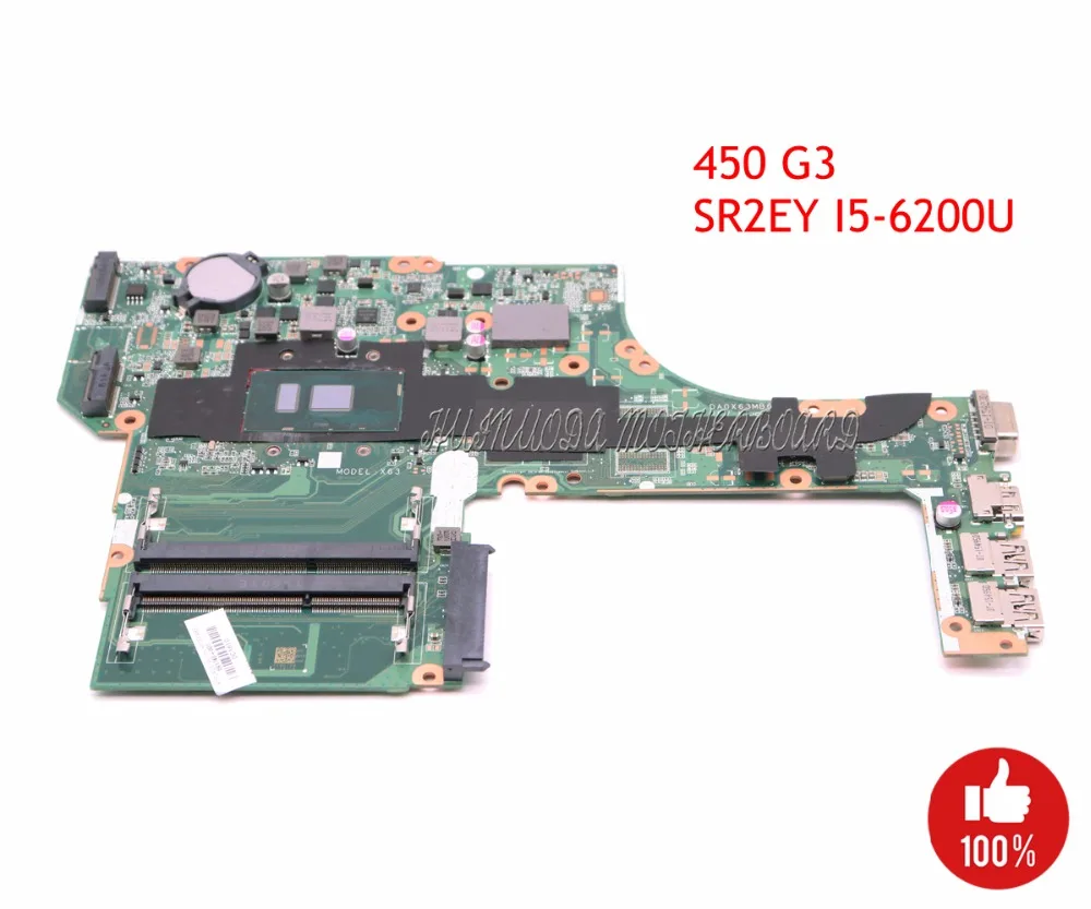 830931-001 691740-001 830931-601 DA0X63MB6H1 Laptop Motherboard For HP Probook 450 G3 15.6" SR2EY I5-6200U CPU 830931-501
830931-001 691740-001 830931-601 DA0X63MB6H1 Laptop Motherboard For HP Probook 450 G3 15.6" SR2EY I5-6200U CPU 830931-501