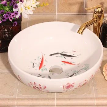 Blue and white Jingdezhen factory directly ceramic hand painted hand washing sink
Blue and white Jingdezhen factory directly ceramic hand painted hand washing sink