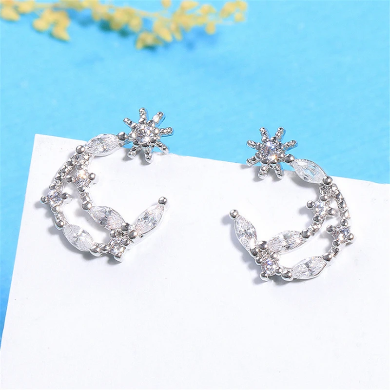 offers with free shipping 925 sterling sliver hollow moon crescent star stud earrings white crystal zirconia ear studs GMNSE706
offers with free shipping 925 sterling sliver hollow moon crescent star stud earrings white crystal zirconia ear studs GMNSE706