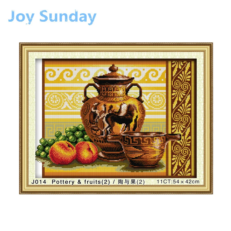 Pottery and Fruits Joy Sunday Printed Cross Stitch Kits DMC 11CT 14CT Cross Stitch Kits Embroidery Needlework Sets Handwork Kits
Pottery and Fruits Joy Sunday Printed Cross Stitch Kits DMC 11CT 14CT Cross Stitch Kits Embroidery Needlework Sets Handwork Kits
