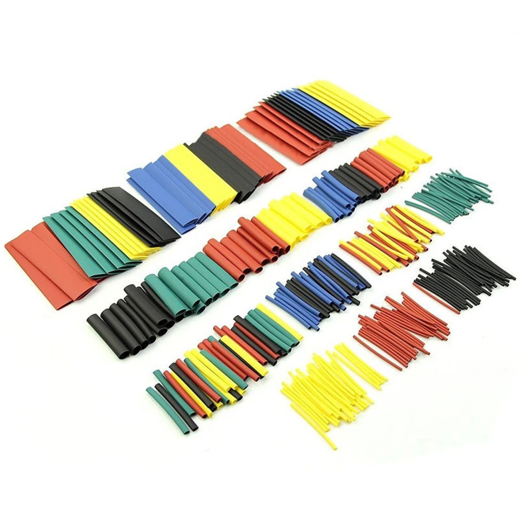 328pcs 5 Colors 8 Sizes Antiflaming Assorted 2:1 Heat Shrinking Tubing Wrap Sleeve Kit
328pcs 5 Colors 8 Sizes Antiflaming Assorted 2:1 Heat Shrinking Tubing Wrap Sleeve Kit