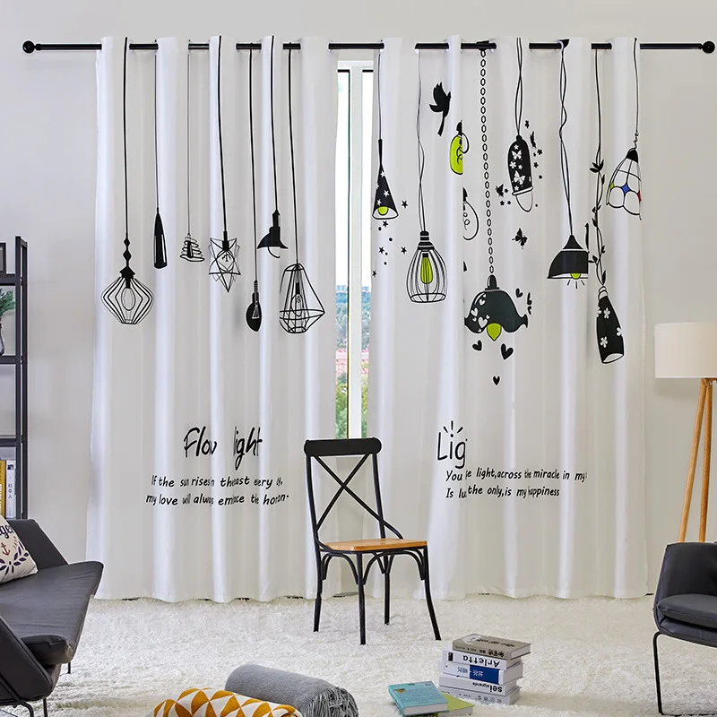 Korean Small Fresh Scandinavian Light Bulb Shade Curtains Customized Curtains for Living Dining Room Bedroom Window Curtains
Korean Small Fresh Scandinavian Light Bulb Shade Curtains Customized Curtains for Living Dining Room Bedroom Window Curtains
