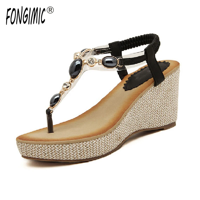 FONGIMIC Women Sandals Comfortable Bohemia Wedges Sandals Sweet Breathable Women Beach Cool Sandals New Style Women Casual Shoes
FONGIMIC Women Sandals Comfortable Bohemia Wedges Sandals Sweet Breathable Women Beach Cool Sandals New Style Women Casual Shoes