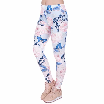 Blue Butterfly Pink Rose Print Women Leggings Fitness Breathable Perspiration Quick Drying Leggins High Elasticity Trouser Pants
Blue Butterfly Pink Rose Print Women Leggings Fitness Breathable Perspiration Quick Drying Leggins High Elasticity Trouser Pants