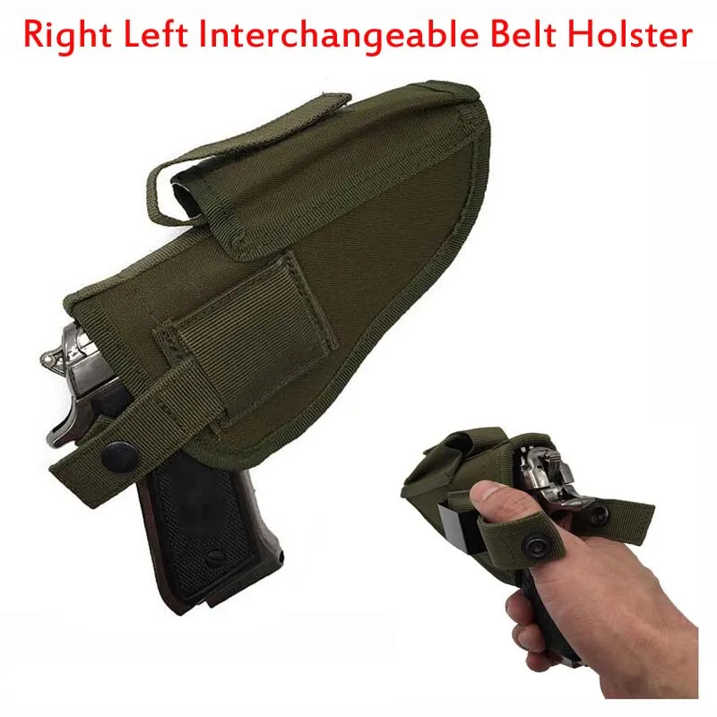 Military Airsoft Pistol Accessories Tactical Gun Holster Left Right Interchangeable Outdoor Sport Magazine Nylon Belt Holster
Military Airsoft Pistol Accessories Tactical Gun Holster Left Right Interchangeable Outdoor Sport Magazine Nylon Belt Holster
