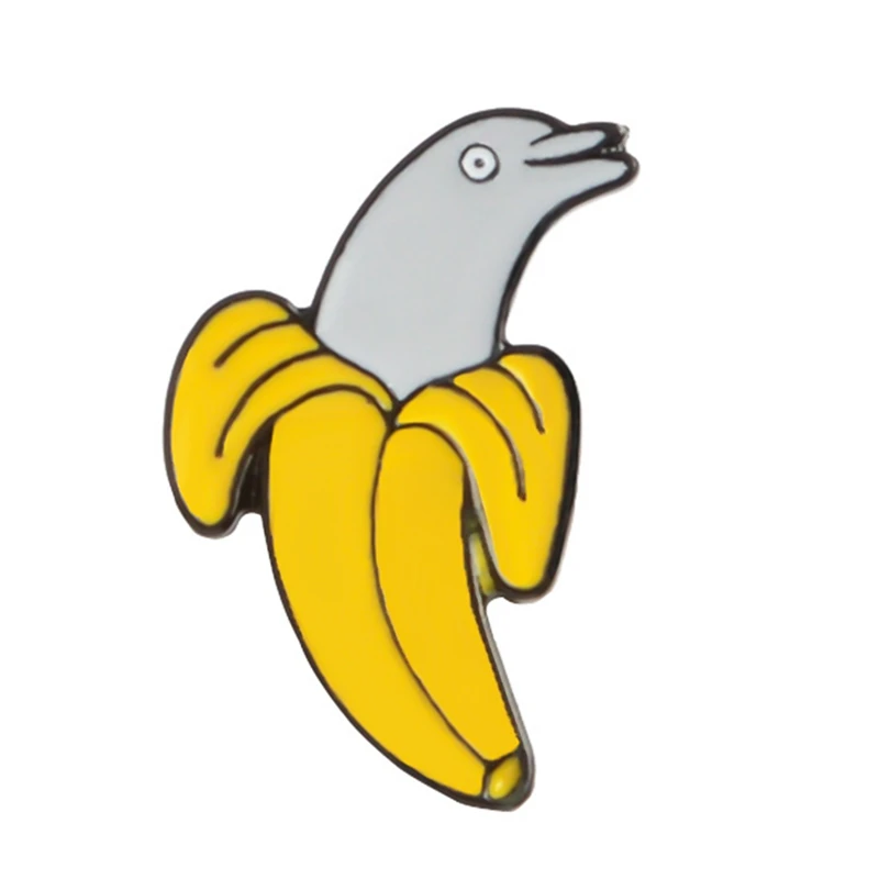 Banana Dolphin Enamel Pin Fruit Animal Brooches Gift For Kids Friends Funny Icon Pin Badge Button Lapel Pin For Clothes Cap Bag
Banana Dolphin Enamel Pin Fruit Animal Brooches Gift For Kids Friends Funny Icon Pin Badge Button Lapel Pin For Clothes Cap Bag