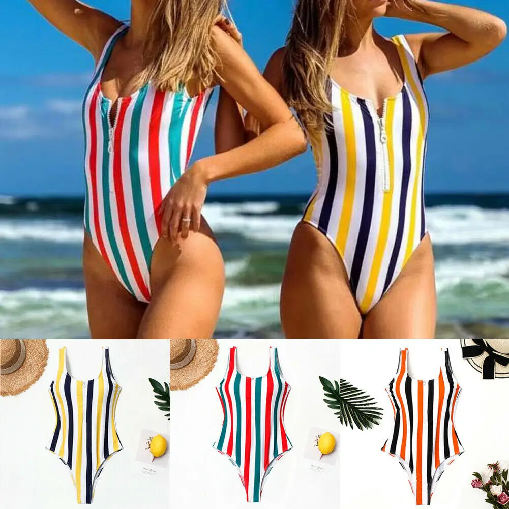 Bikini 2019 New Arrival Sexy Women Swimwear Summer One Piece Swimsuit Monokini Stripe Swimwear Push Up Padded Bikini Biquini
Bikini 2019 New Arrival Sexy Women Swimwear Summer One Piece Swimsuit Monokini Stripe Swimwear Push Up Padded Bikini Biquini