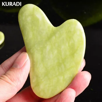 Natural Green Jade Massage Gouache Guasha Stones Board for Face Acupoint Scraping Jade Facial Massage Tools Health Care Massager
Natural Green Jade Massage Gouache Guasha Stones Board for Face Acupoint Scraping Jade Facial Massage Tools Health Care Massager
