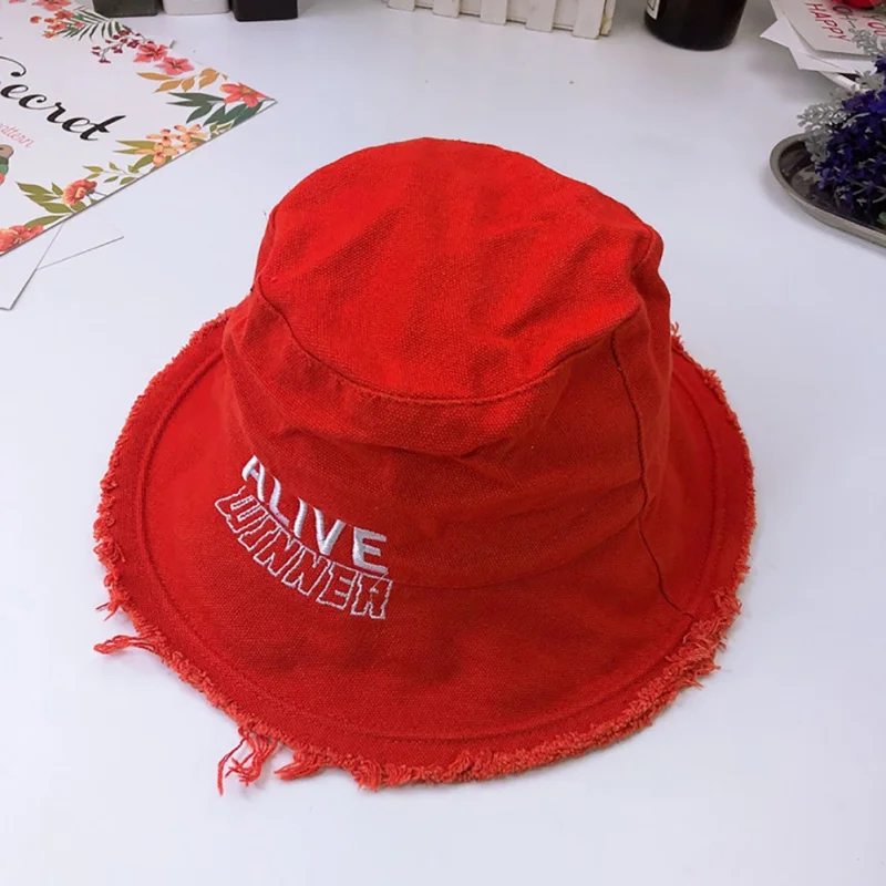 Baby summer hat solid color fashion cute cotton comfortable letter burst basin cap for 2-7 | Детская одежда и обувь
