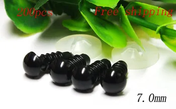 Free shipping!!! 7mm black safety plastic toy eye for bear toy+washers 200pcs(100pairs)
Free shipping!!! 7mm black safety plastic toy eye for bear toy+washers 200pcs(100pairs)